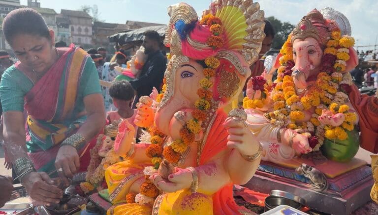 Ganpati Visarjan at Ramkund Nashik 2025 Ganeshotsav Anant Chaturdashi